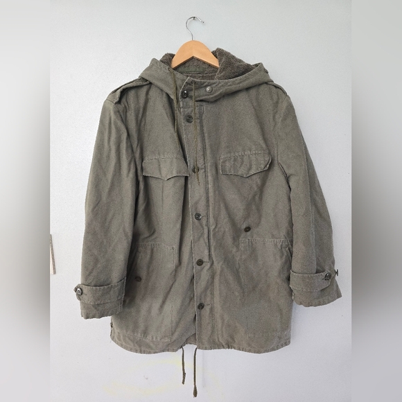 Scharrer Untergriesbach Military Parka Jacket fleece lined vintage 80s *READ - Picture 1 of 16